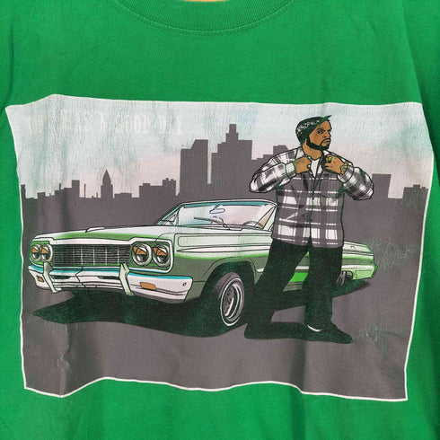 フロントプリントクルーネックTシャツ メンズ JPN:L