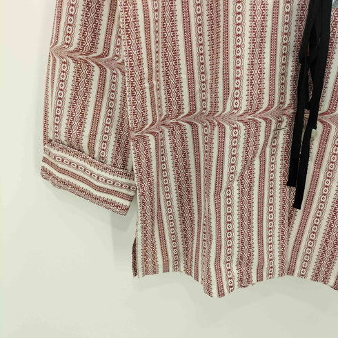 PHOTOCOPIEU 24SS 総柄 フロント リボン L/S ブラウス レディース JPN:38