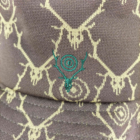 サウスツーウェストエイト SOUTH2 WEST8 Bucket Hat- Poly Jacquard. / Skull & Target メンズ L