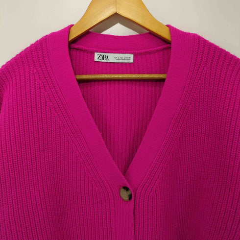 ザラ ZARA ネオン ニット カーディガン レディース import:L