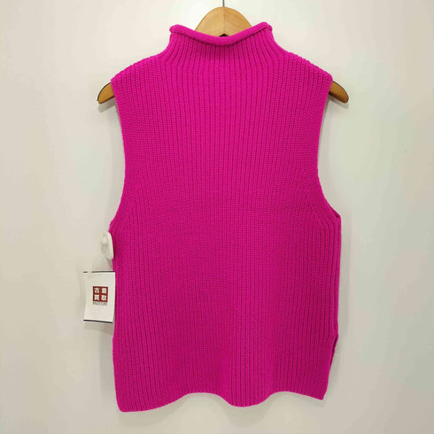 ザラ ZARA ネオン サイドスリット ノースリーブ ニット レディース import:L