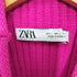 ザラ ZARA ネオン サイドスリット ノースリーブ ニット レディース import:L