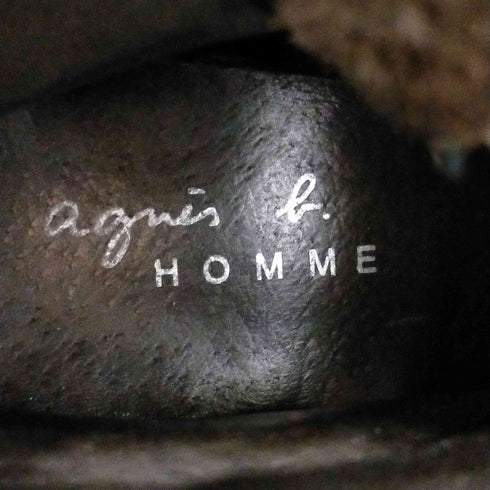 アニエスベーオム Agnes b.homme ポルトガル製 レザーブーツ メンズ EUR:44