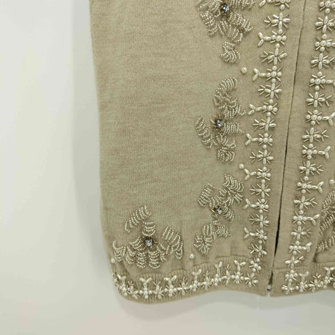 ダリア dahl ia KNIT BEADS VEST レディース FREE