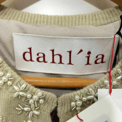 ダリア dahl ia KNIT BEADS VEST レディース FREE