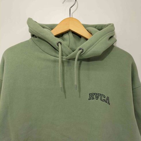 ルーカ RVCA ARCHED FAKE 刺繍 プルオーバー パーカー レディース S