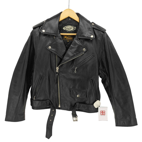 TACO Steerhide LEATHER TALONジップ ダブル ライダースジャケット メンズ 36