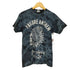 フルーツオブザルーム FRUIT OF THE LOOM スカルプリントタイダイ柄クルーネックTシャツ メンズ JPN:M