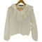 ミズイロインド mizuiro ind DOUBLE FRILL COLLAR SHIRT レディース