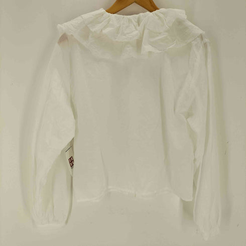 ミズイロインド mizuiro ind DOUBLE FRILL COLLAR SHIRT レディース