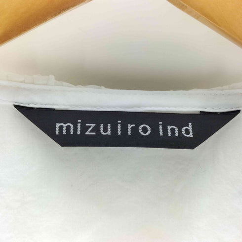 ミズイロインド mizuiro ind DOUBLE FRILL COLLAR SHIRT レディース