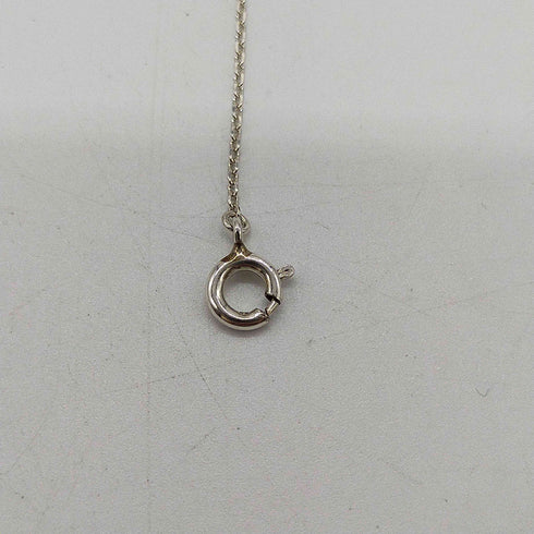 ヨンドシー 4℃ SILVER刻印 アクアマリン しずく型 ネックレス レディース