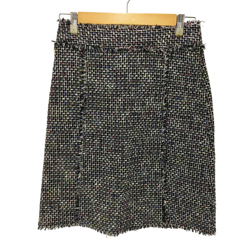 セオリー theory RAINBOW TWEED MIDI SKIRT レインボー ツイード ミニ丈 スカート レディース JPN:2