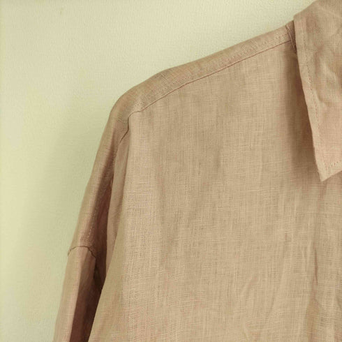 ザラ ZARA リネン 長袖シャツ レディース import:M