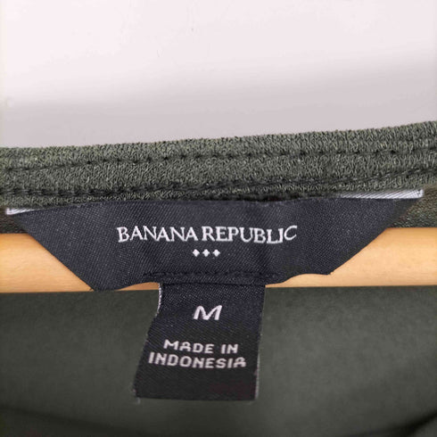 バナナリパブリック BANANA REPUBLIC 24SS LS COWL NECK N NMAL GREN ドレープネック L/S ブラウス レディース import:M