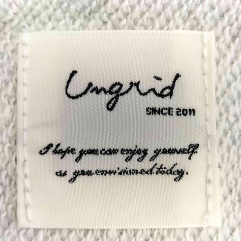 アングリッド Ungrid ビッグシルエットロゴスウェット レディース FREE