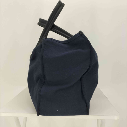 エンポリオアルマーニ EMPORIO ARMANI ロゴプリント ポーチ付 レザーハンドル キャンバス トートバッグ メンズ