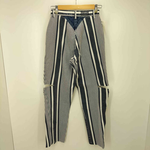 ROCKY MOUNTAIN CLOTHING USA製 変形 ストライプ デニム パンツ レディース 29/9