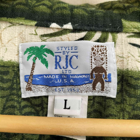 STYLED by RJC ハワイ製 コットンアロハシャツ メンズ L