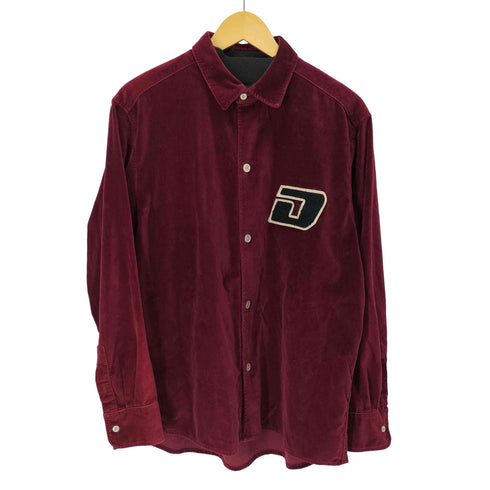 ドロールドムッシュ DROLE DE MONSIEUR ワッペンロゴ ベロア長袖シャツ メンズ JPN:M