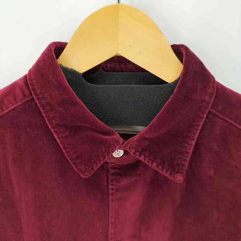ドロールドムッシュ DROLE DE MONSIEUR ワッペンロゴ ベロア長袖シャツ メンズ JPN:M