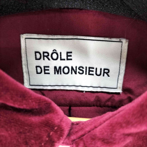 ドロールドムッシュ DROLE DE MONSIEUR ワッペンロゴ ベロア長袖シャツ メンズ JPN:M