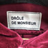 ドロールドムッシュ DROLE DE MONSIEUR ワッペンロゴ ベロア長袖シャツ メンズ JPN:M