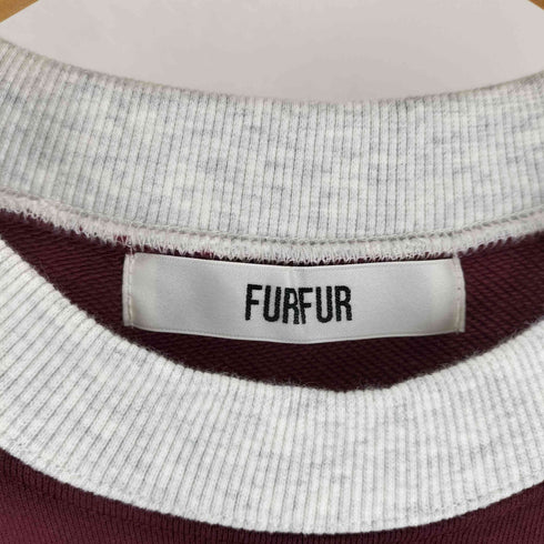 ファーファー furfur バイカラーオーバースウェット レディース ONE SIZE
