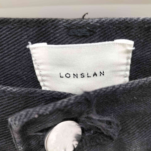 LONSLAN ストレートブラックデニムパンツ レディース JPN:M