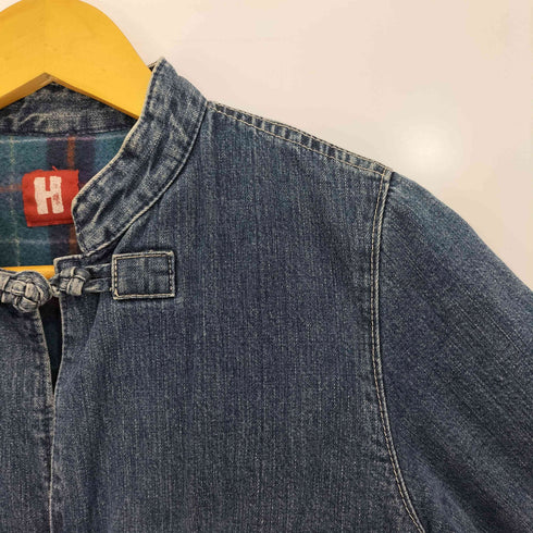 ヒステリックグラマー HYSTERIC GLAMOUR Hタグ 裏地ブランケット デニム チャイナ ジャケット レディース FREE