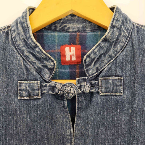 ヒステリックグラマー HYSTERIC GLAMOUR Hタグ 裏地ブランケット デニム チャイナ ジャケット レディース FREE