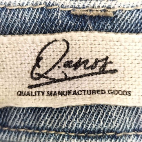 Q.anos リラックスワイドデニムパンツ レディース 0