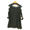 アンダーカバー UNDERCOVER 13AW Anatomicouture シルク オフショルダー 解体 チュニック ミニ丈ワンピース ブラウス レディース JPN:1