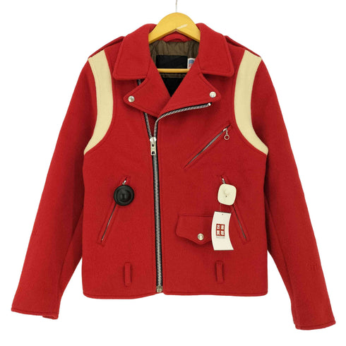ステューシー Stussy ウールナイロン ダブルライダースジャケット メンズ 36