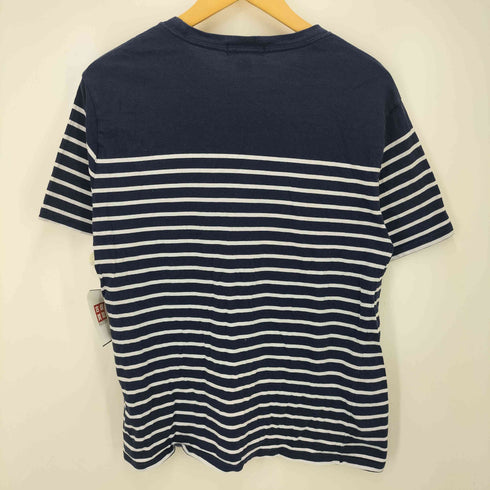 ポロラルフローレン POLO RALPH LAUREN ポニー刺繍 ボーダー S/S クルーネック Tシャツ インドコットン メンズ import:XL