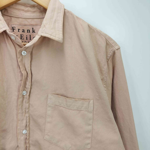 フランクアンドアイリーン Frank&Eileen 21AW LUKE ITALIAN COLOR DENIM ルーク イタリアンカラー ダメージ デニムシャツ メンズ import:XS