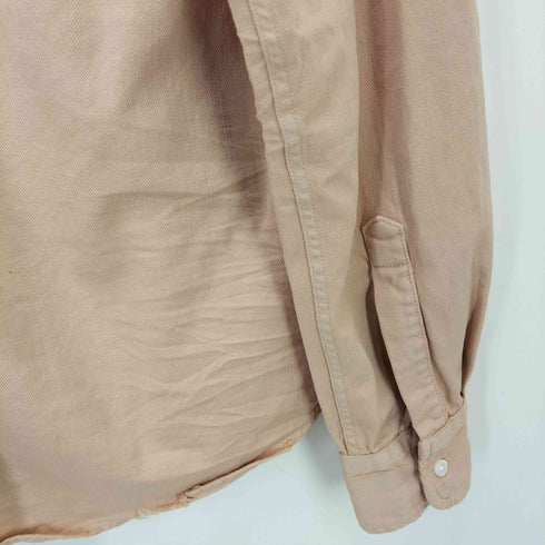 フランクアンドアイリーン Frank&Eileen 21AW LUKE ITALIAN COLOR DENIM ルーク イタリアンカラー ダメージ デニムシャツ メンズ import:XS