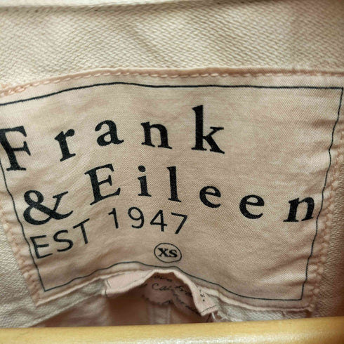 フランクアンドアイリーン Frank&Eileen 21AW LUKE ITALIAN COLOR DENIM ルーク イタリアンカラー ダメージ デニムシャツ メンズ import:XS