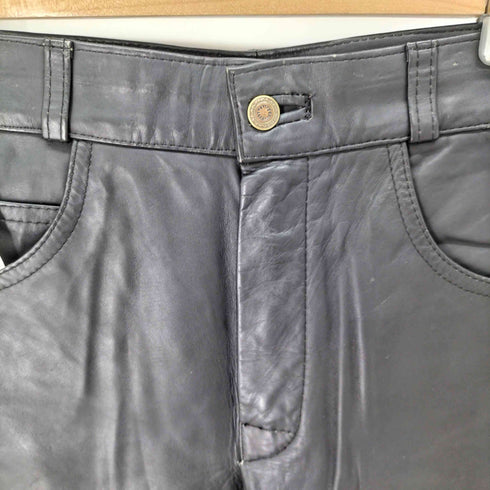 GENUINE LEATHER 本革レザーパンツ レディース 28