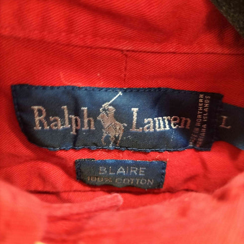 ラルフローレン RALPH LAUREN BLAIRE スモールポニー刺繍 BD S/S シャツ メンズ import:L