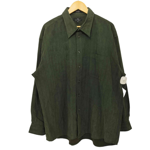 ENRO ストライプ L/S ポリエステル シャツ メンズ import:XXL
