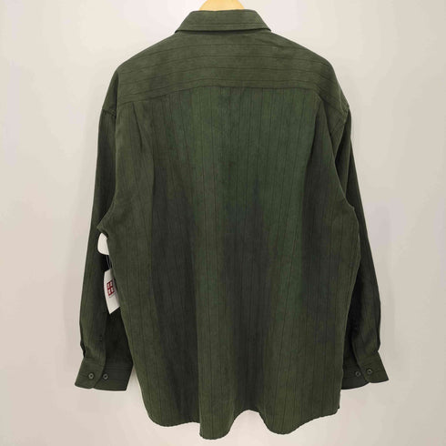ENRO ストライプ L/S ポリエステル シャツ メンズ import:XXL
