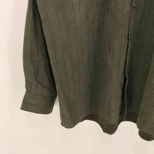 ENRO ストライプ L/S ポリエステル シャツ メンズ import:XXL