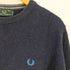 フレッドペリー FRED PERRY イタリア製 ロゴ刺繍 ウール クルーネックニット メンズ 42