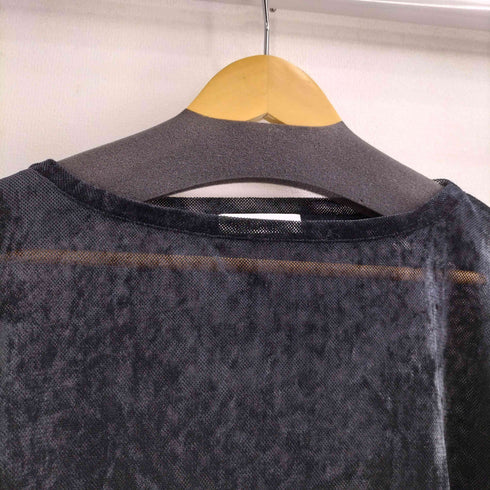 ラトータリテ La Totalite 24aw ベロア調チュールカットソー レディース FREE