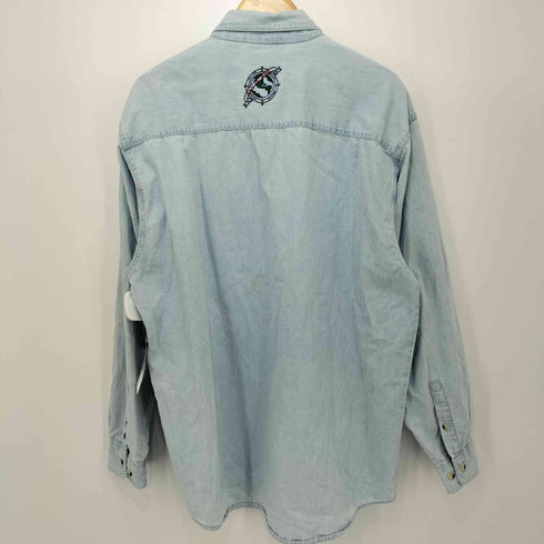 ハードロックカフェ Hard Rock Cafe ロゴ刺繍 L/S デニム シャツ メンズ import:M