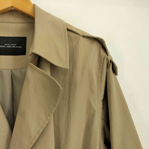 ユナイテッドアローズグリーンレーベルリラクシング UNITED ARROWS green label relaxing FM オーバーサイズ トレンチコート レディース 38