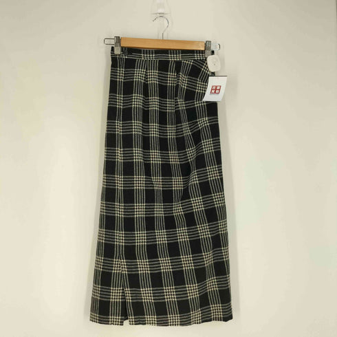コムデギャルソン COMME des GARCONS 変形切替 チェック ウールナイロンスカート レディース JPN:S