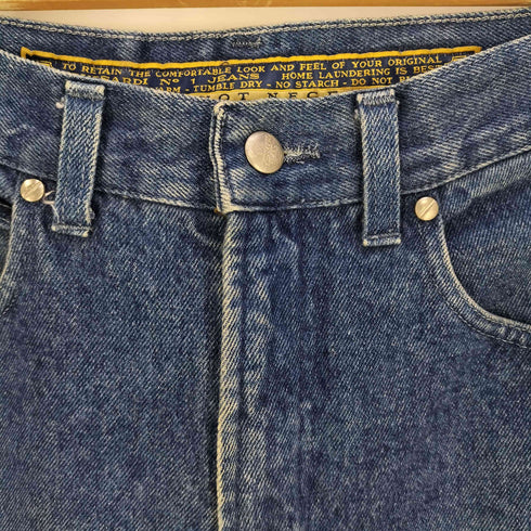トラサルディ ジーンズ TRUSSARDI JEANS イタリア製 ポケット刺繍 テーパードデニムパンツ メンズ 31 45
