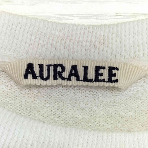 オーラリー AURALEE フロントプリント リネン スウェットTシャツ メンズ JPN:0